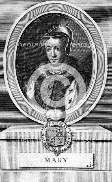 Queen Mary I of England. Artist: Unknown