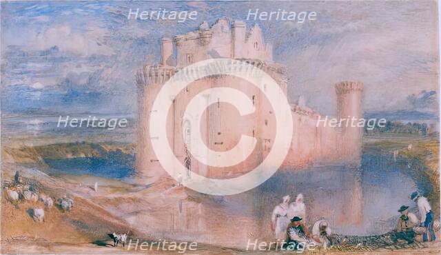 Caerlaverock Castle, c1832. Creator: JMW Turner.
