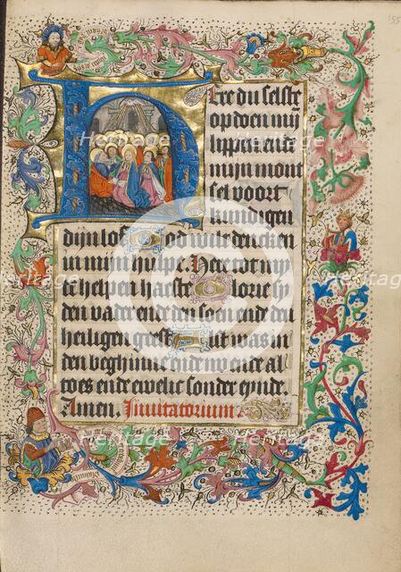 Initial H: Pentecost; Book of Hours, Use of Utrecht, about 1460. Creator: Master of Evert Zoudenbalch.