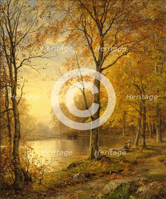 Indian Summer, 1875. Creator: William Trost Richards.