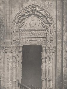 Cathedrale de Chartres, Côté Occidental, Porte Latérale de Droite, XIIe Siècle..., c. 1857. Creator: Charles Nègre.
