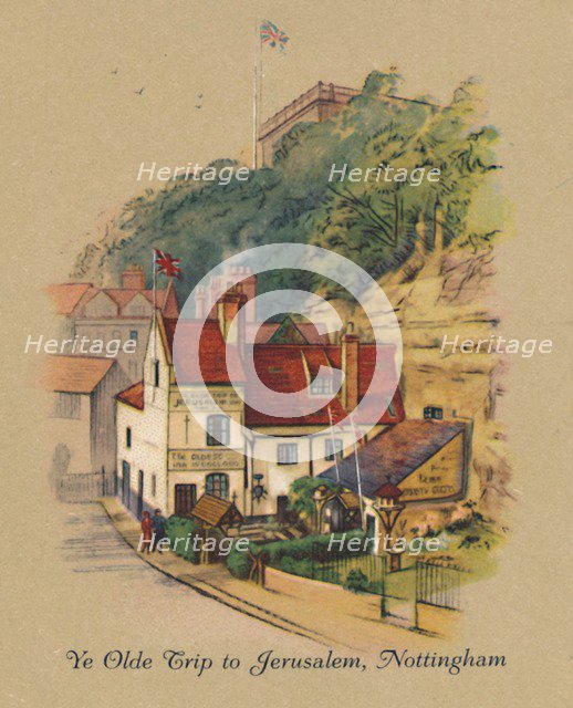 'Ye Olde Trip to Jerusalem, Nottingham', 1939. Artist: Unknown.