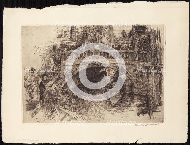 Venetian Bridge, 1884. Creator: Frank Duveneck.