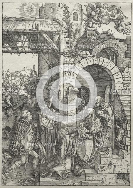 Life of the Virgin: Adoration of the Magi, 1504-1505. Creator: Albrecht Dürer (German, 1471-1528).