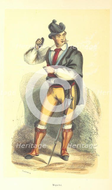 Miquelet, 1848.  Creators: Clerman, Adolphe François Pannemaker.