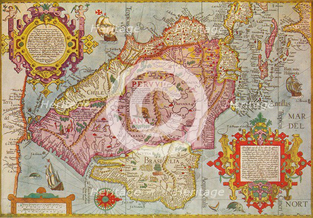 'Map of Peru', c1599. Artist: Arnoldus Florentius.