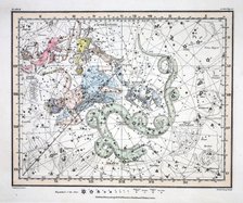 The Constellations (Plate II) Ursa Minor,  Cassiopeia,  Tarandus, Cepheus,  Draco, Custos Messium,  