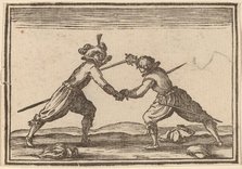 Duel with Swords, 1621. Creator: Edouard Eckman.