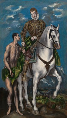Saint Martin and the Beggar, 1597/1600. Creator: El Greco.