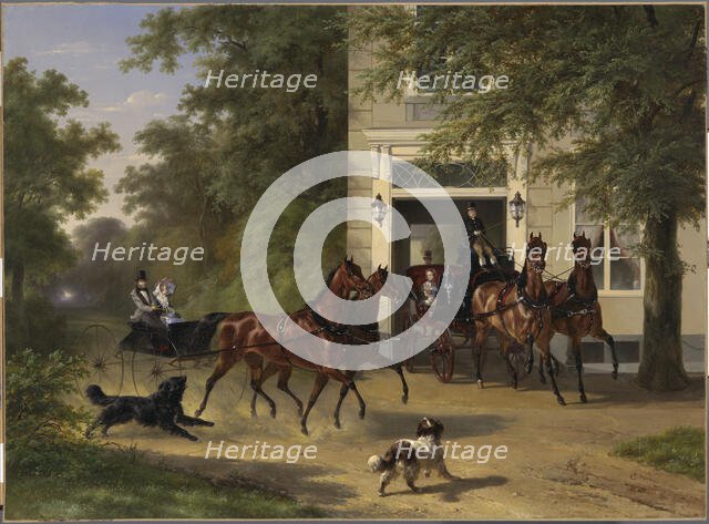 August Belmont and Isabel Perry, 1854. Creator: Wouterus Verschuur.