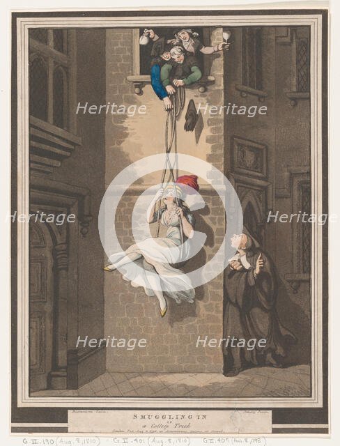 Smuggling In, or A College Trick, August 8, 1798. Creator: Heinrich Schutz.