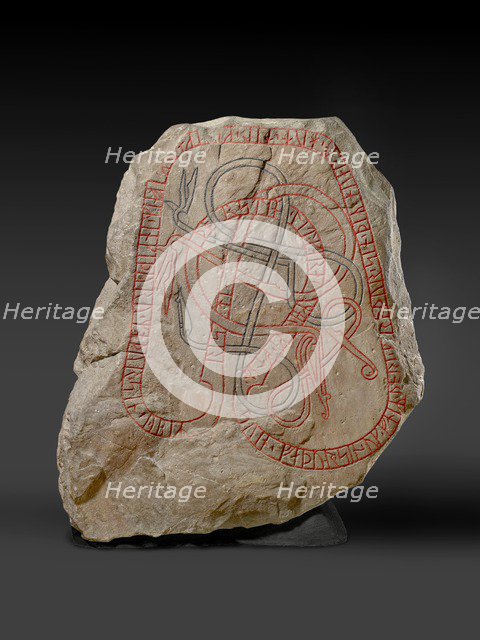 Rune stone, Viking Age, (c787-c1100). Artist: Unknown.
