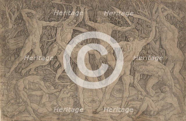 Battle of the Naked Men, ca. 1470-90., ca. 1470-90. Creator: Antonio del Pollaiuolo.