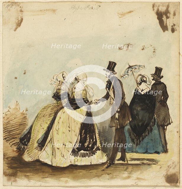 Hyde Park, n.d. Creator: Constantin Guys.