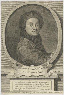 Pierre Louis Moreau de Maupertuis (1698-1759) , 1743. Creator: Desrochers, Étienne-Jehandier (1668-1741).