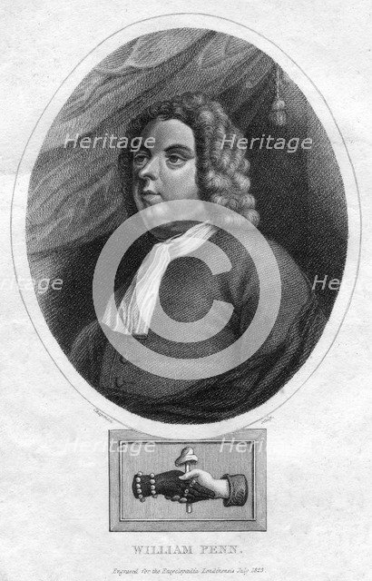 'William Penn, founded the Province of Pennsylvania', 1823. Artist: Chapman & Co