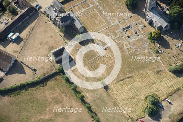 Ruined remains of Muchelney Abbey, Somerset, 2018. Creator: Historic England Staff Photographer.