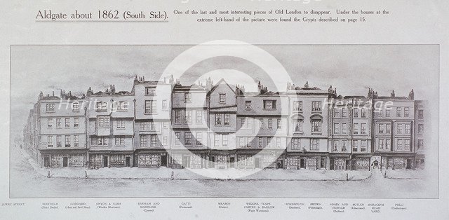 Aldgate High Street, London, c1862. Artist: Anon