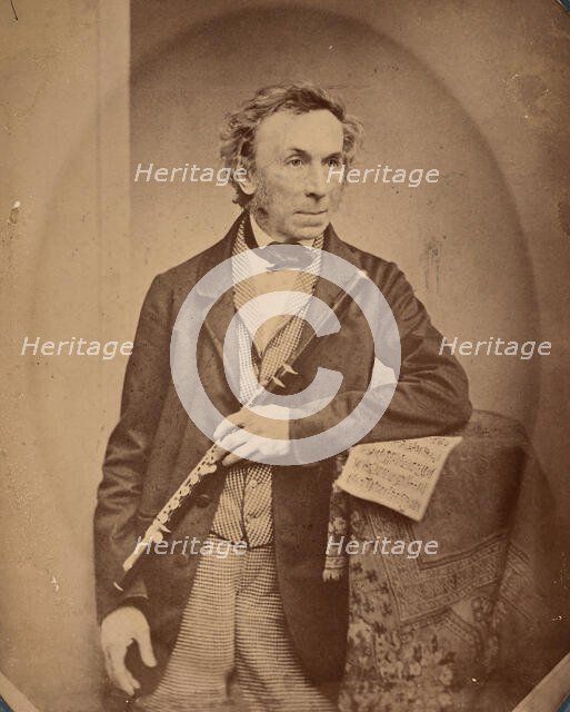 Portrait of the composer Theobald Böhm (1794-1881), ca 1860. Creator: Hanfstaengl, Franz (1804-1877).