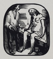 From the series "Wine, women and cards", 1920. Creator: Vasyl' Masyutin.