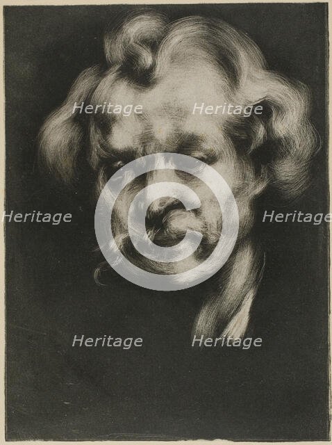 Portrait of Jean Dolent, 1898. Creator: Eugene Carriere.