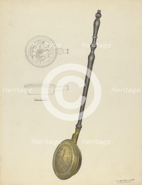 Warming Pan, c. 1939. Creator: Jack Staloff.