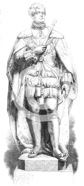 Statues of the kings in Westminster Hall: George IV., 1868. Creator: Unknown.