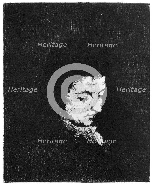 'Paysanne', (Peasant), c1840-1890 (1924). Artist: Theodule Ribot