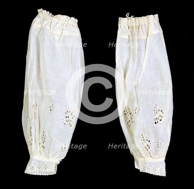 Undersleeves, American, ca. 1850. Creator: Unknown.