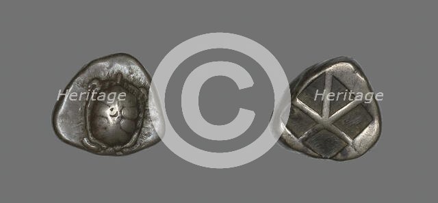 Stater (Coin) Depicting a Land Tortoise, 404-350 BCE. Creator: Unknown.