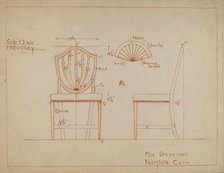 Chair, 1935/1942. Creator: Unknown.