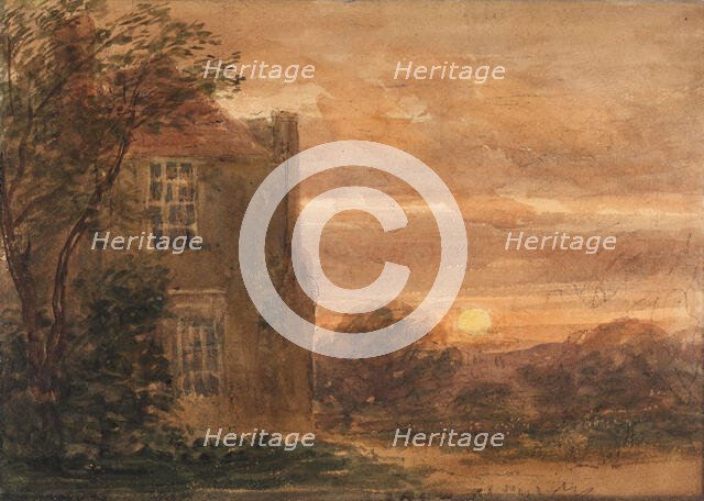 Greenfield House, Harborne, at Dawn, 1841-59. Creator: David Cox the Elder.