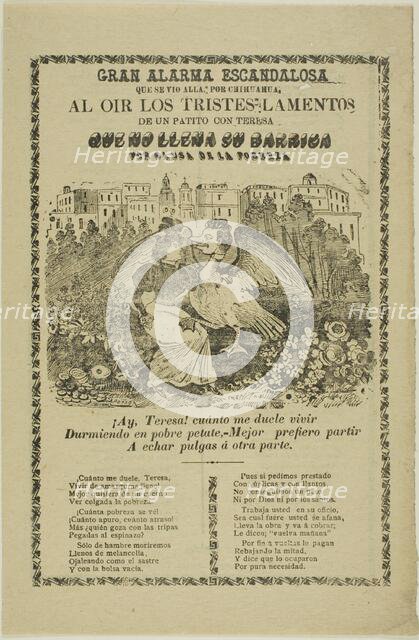 To Hear the Sad Cries of the baby Duck with Teresa, n.d. Creator: José Guadalupe Posada.