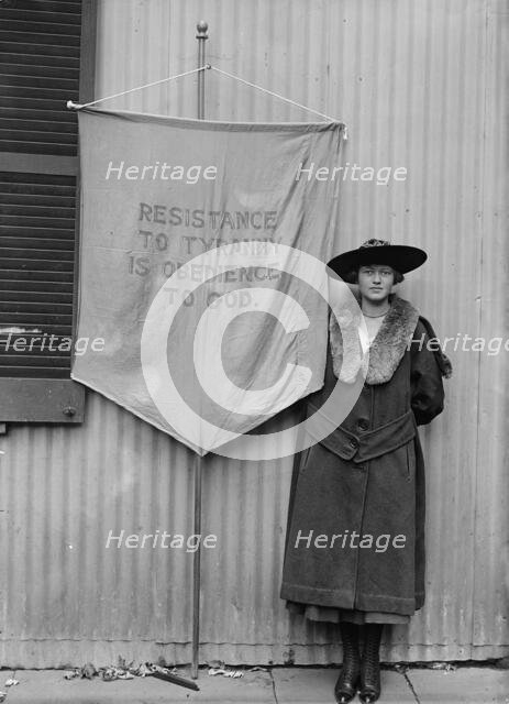 Woman Suffrage (Misc. Individual Suffragettes), 1917. Creator: Harris & Ewing.