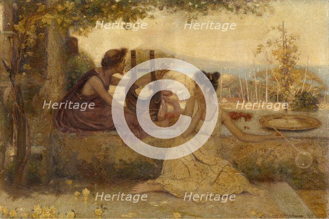 Bubble-blowing, 1899. Creator: Theo Van Doormael.