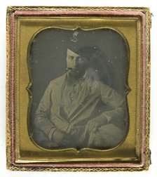 Untitled [man smoking cigar], 1839/99.  Creator: Unknown.