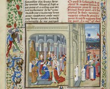 Coronation of Charles V of France on May 19, 1364, ca 1470-1475. Creator: Liédet, Loyset (1420-1479).