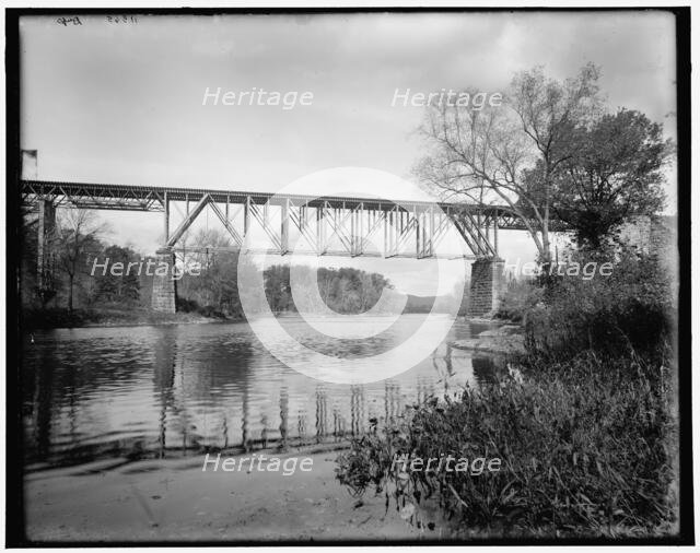 D.L. & W. bridge over the Passaic, Paterson, N.J., between 1890 and 1901. Creator: Unknown.