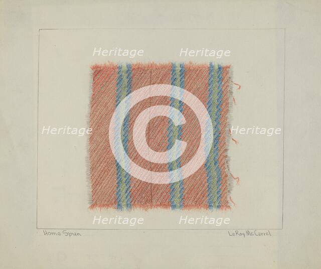 Homemade Cloth, 1935/1942. Creator: LeRoy McCarrel.