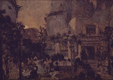 Stage design for the opera Carmen by G. Bizet, 1908. Artist: Golovin, Alexander Yakovlevich (1863-1930)