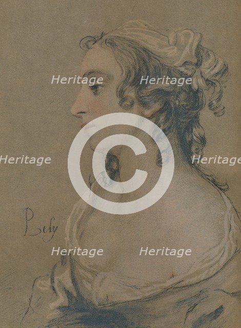 'Study in Pastel', 17th century. Artist: Peter Lely.