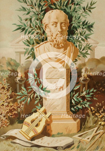 Plato, (428/427 BC-348/347 BC), Greek philosopher, 1882.  Creator: Unknown.