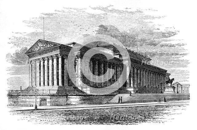 St George's Hall, Liverpool, c1888.Artist: J White