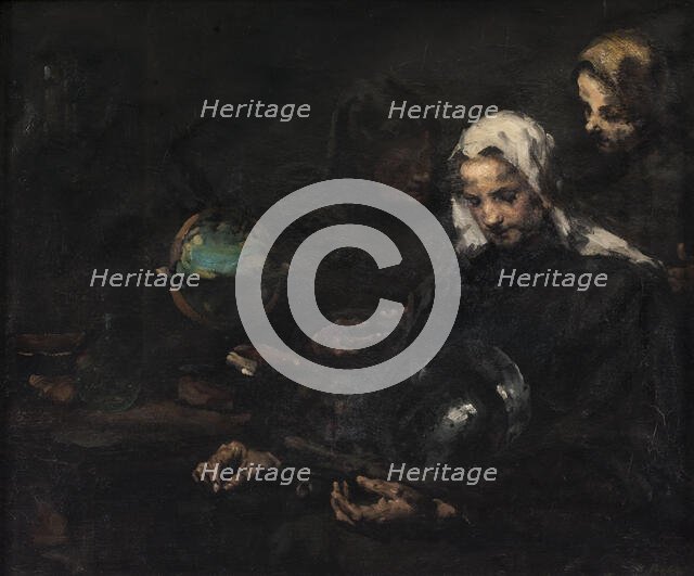 Chez l'antiquaire, c.1891. Creator: Theodule Ribot.