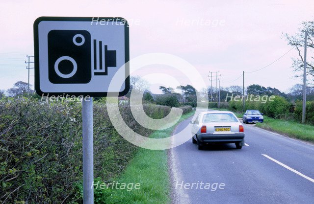 Speed Camera warning sign. Artist: Unknown.