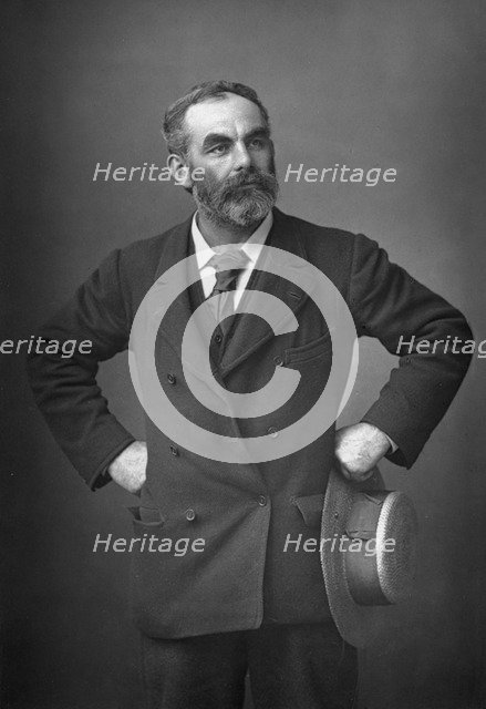 John Burns (1858-1943), English trade unionist, anti-racist, socialist and politician, 1893.Artist: W&D Downey