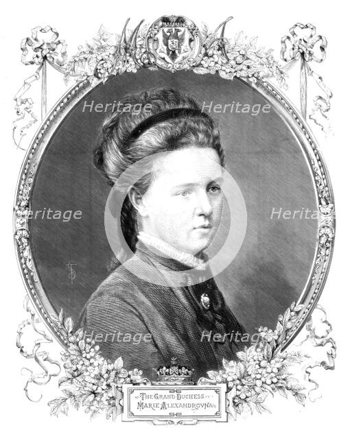 The Grand-Duchess Marie-Alexandrovna, 1874. Creator: Unknown.