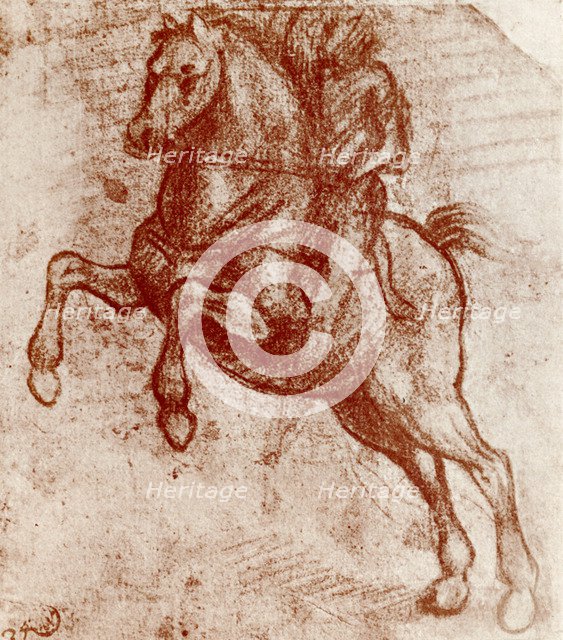 Study of a Knight, by Leonardo De Vinci, 1913. Artist: Leonardo da Vinci