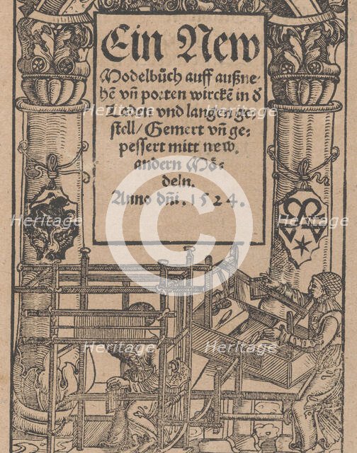 Ein new Modelbuch..., October 22, 1524. Creator: Johann Schönsperger the Younger.