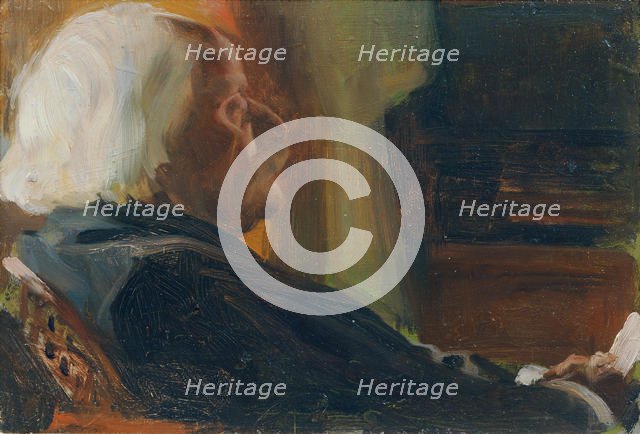 Portrait of the Composer Karl Goldmark (1830-1915), 1905. Creator: Friedrich, Otto (1862-1937).